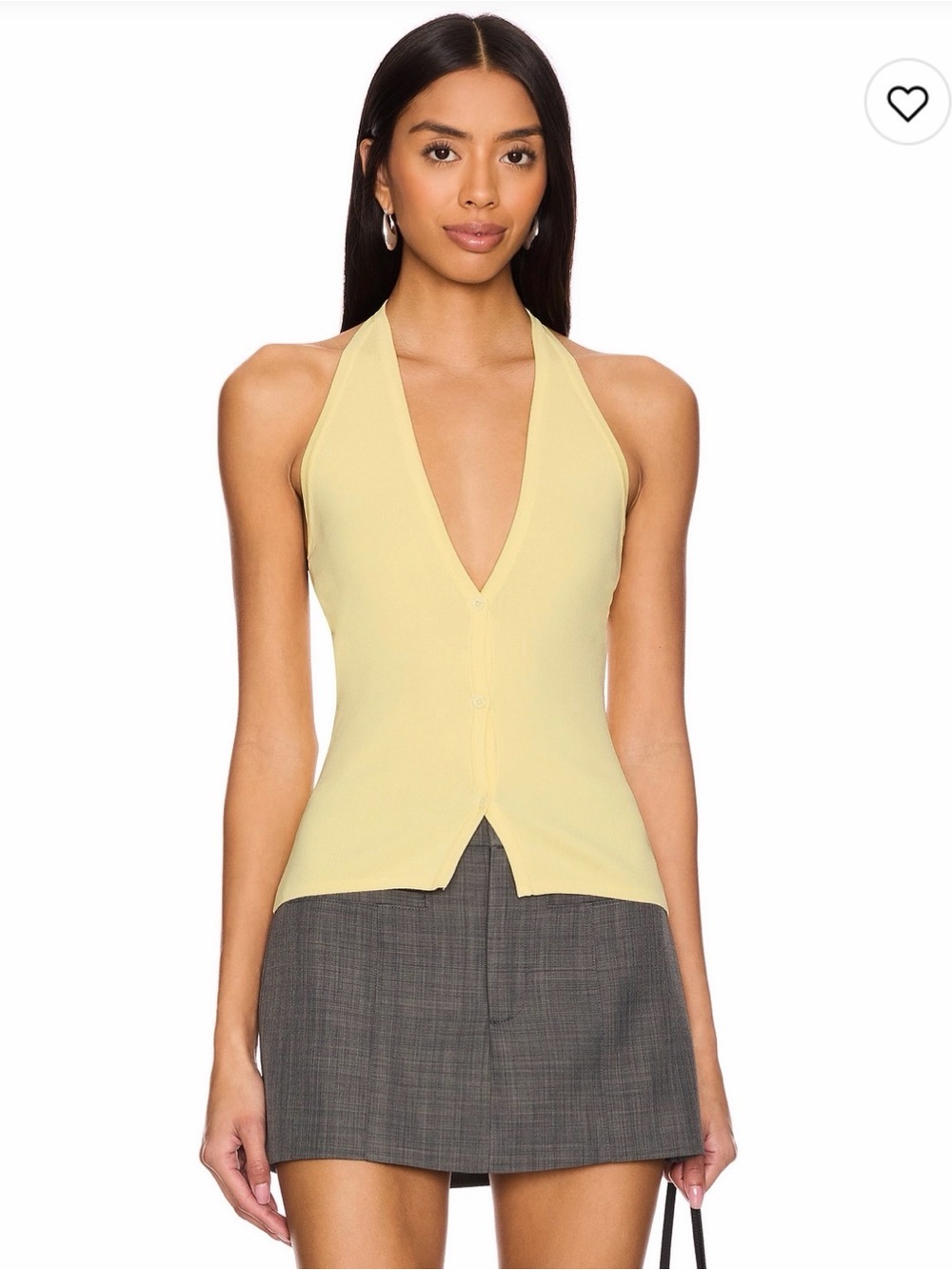 nwot lioness yellow halter top